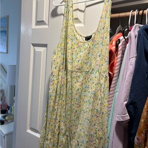 Torrid Yellow Floral Dress